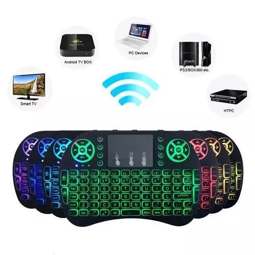 Mini Teclado Controle Sem Fio Para Smart Tv Tv Box Pc